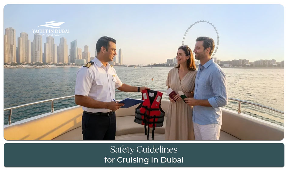 Safety guidelines for cruising in Dubai with passengers enjoying a secure dhow cruise experience